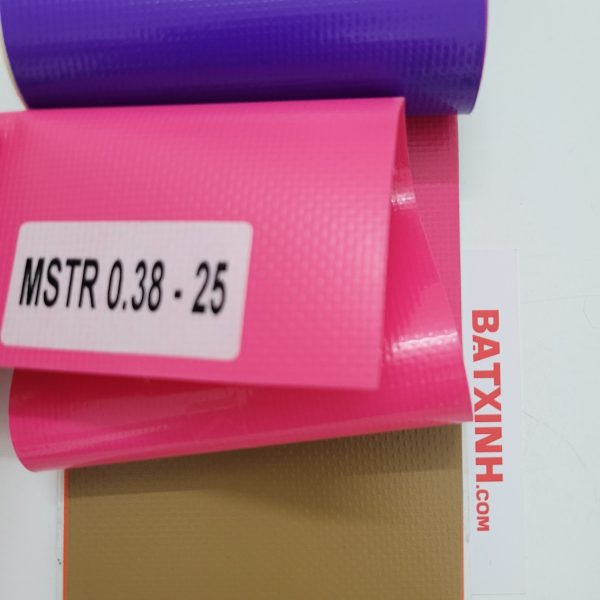 Vải Bạt PVC 038-24 Màu Hồng Cánh Sen