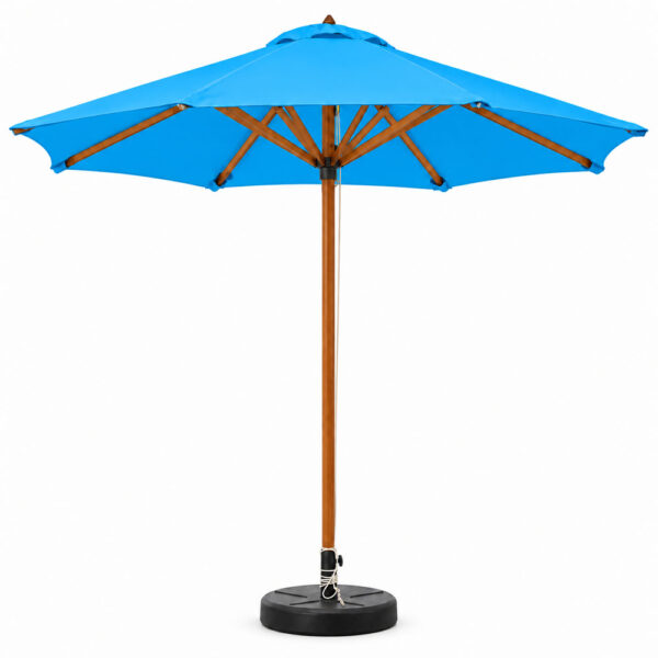 Dù gỗ màu xanh dương nhạt